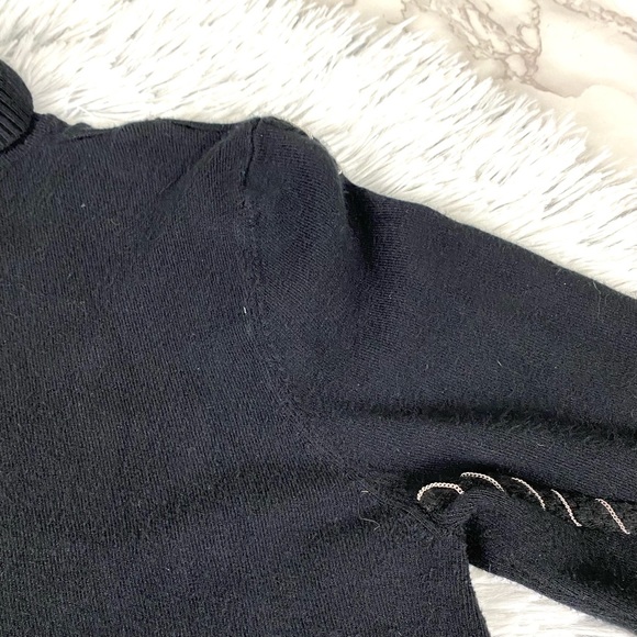 Yuka Chain Cable Knit Turtleneck Sweater EUC - Picture 12 of 13